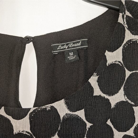 Lucky Brand Big Polka Dot Print Dress M - Picture 5 of 7
